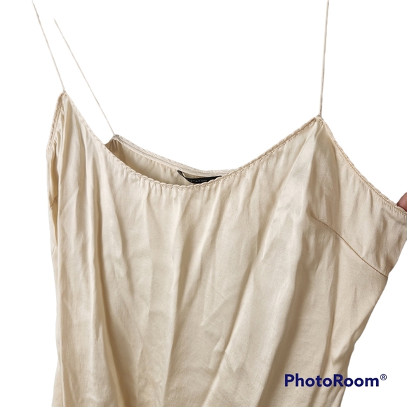 Elie Tahari Silk Spaghetti Strap Tank Top Cami Camisole Shell Blouse - Picture 5 of 9